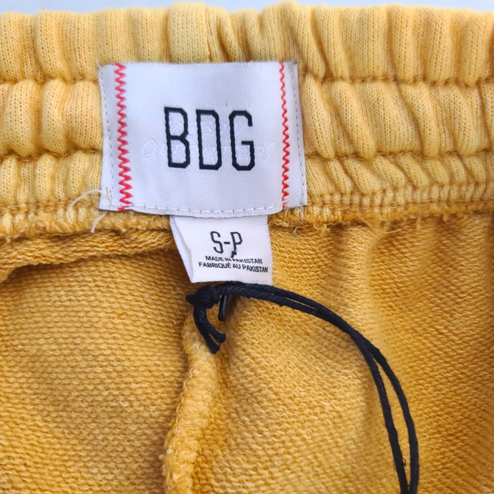 URBAN OUTFITTERS BDG Men's Bonfire French Terry Jogger Sweatpants Yellow… - Picture 6 of 13